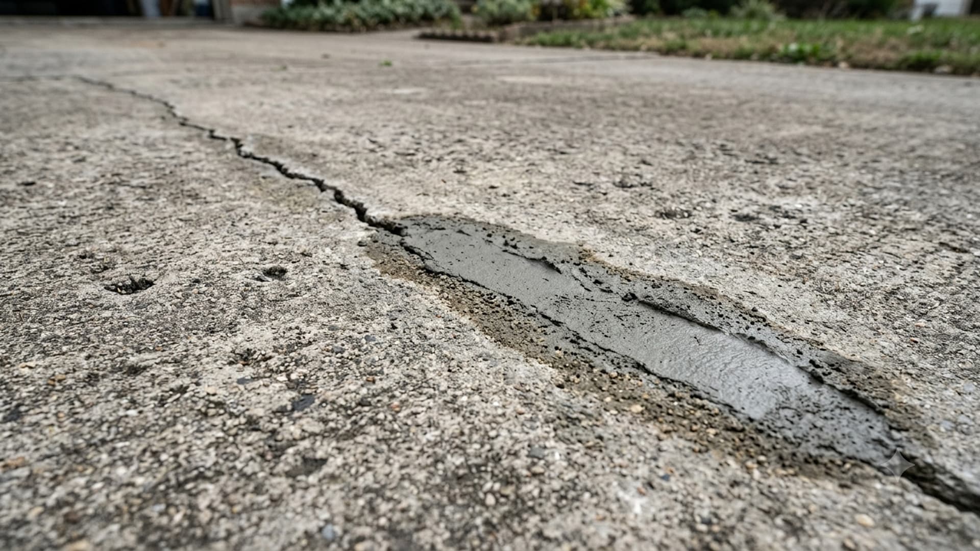 Concrete spalling before and after repair